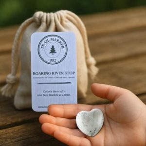 Heart Pebble Keepsake + Trail Marker 2 (Faith-filled Pouch with Adventurer's Prayer)