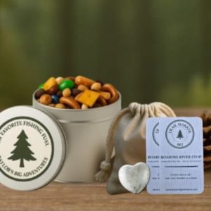 Trail Stop Keepsake Bundle (Papa's Fishing Fuel Tin + Heart Pebble Keepsake)