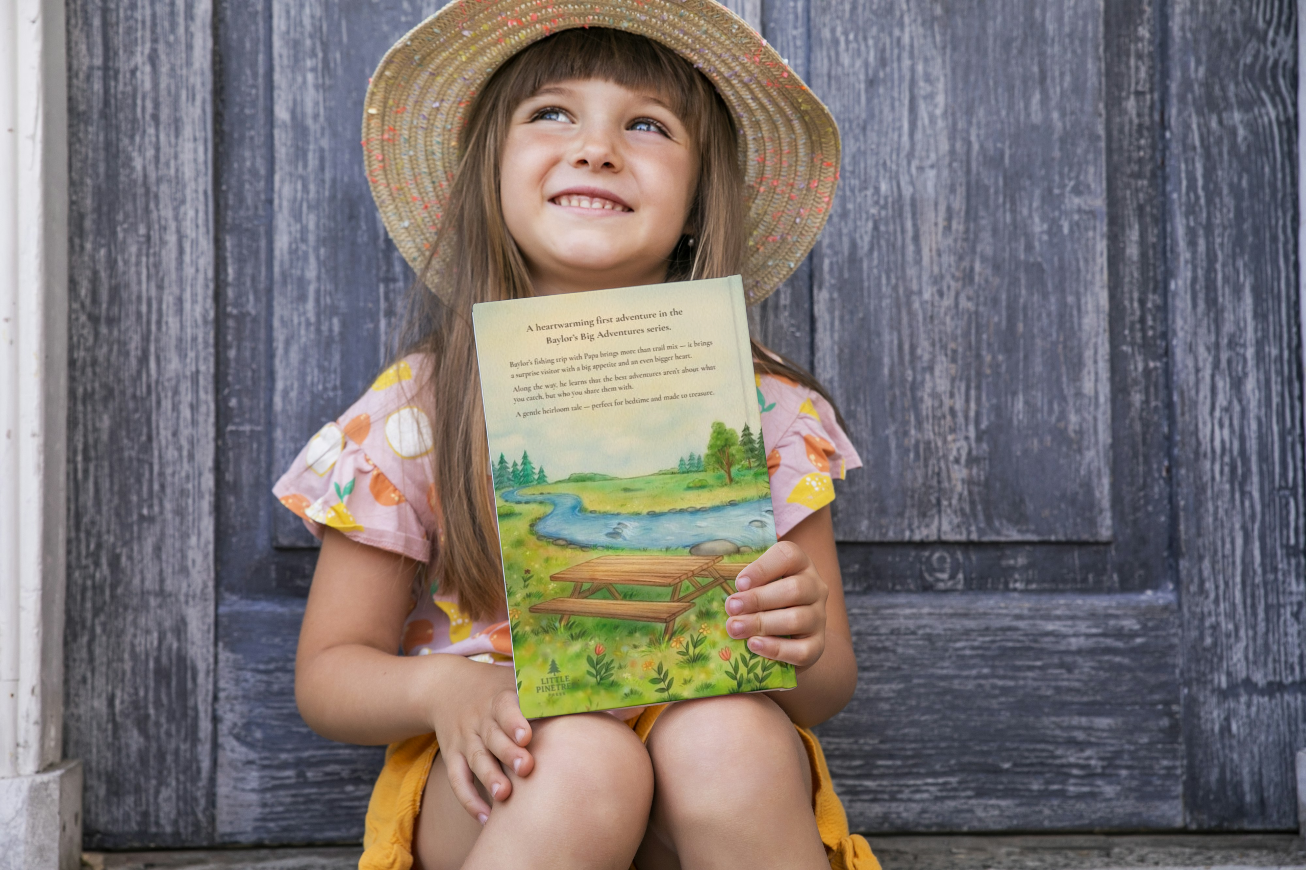 Papa and Baylor Go Fishing Adventure Bundle (Hardcover Picture Book + Tin + Heart Pebble Keepsake) - Image 5